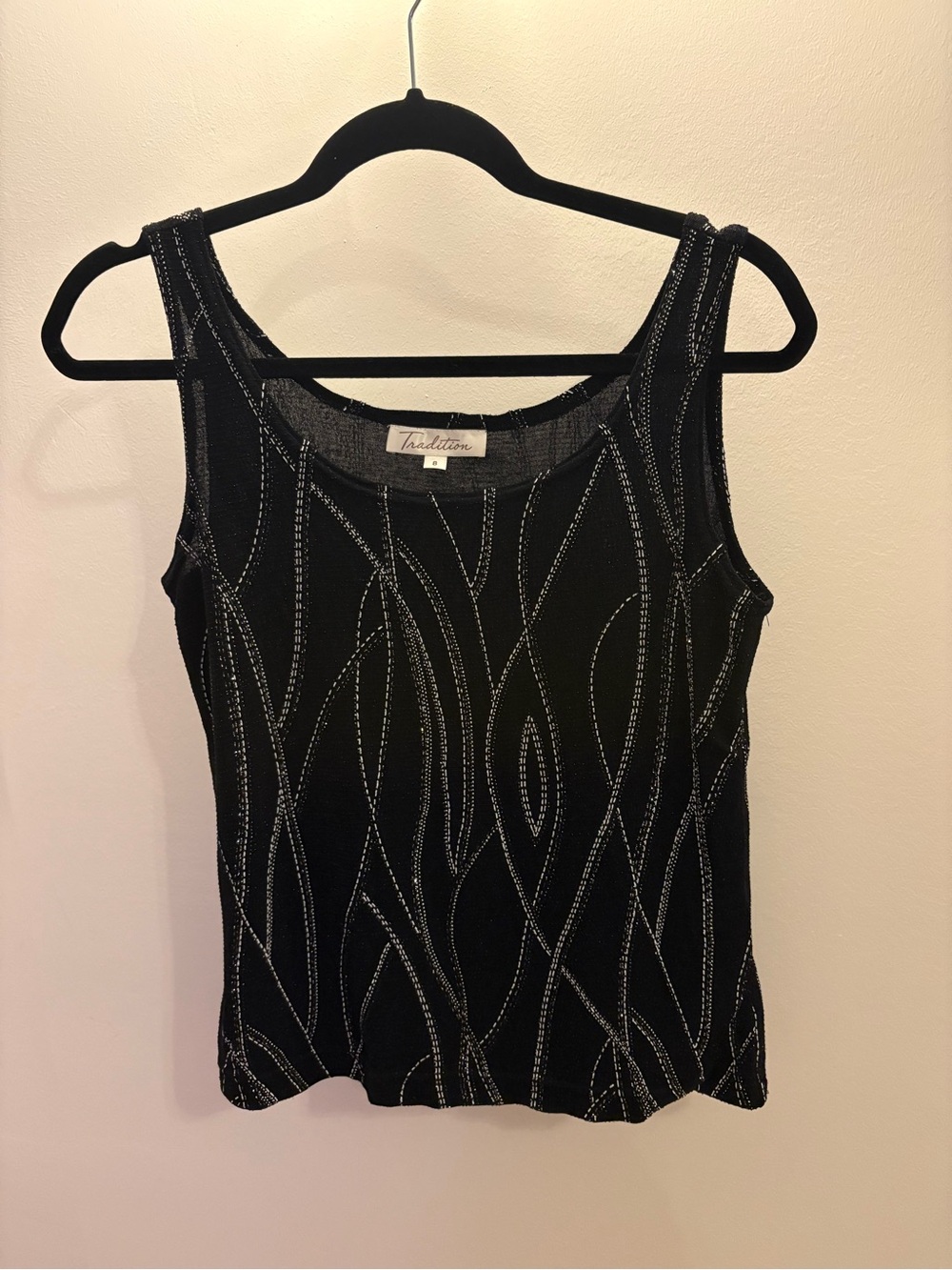 Sparkly Patterned Tank Top